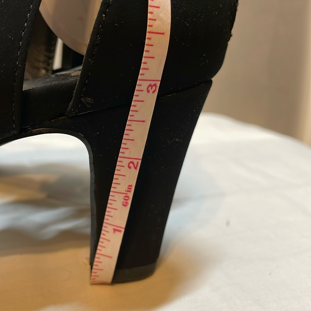 EASY STREET Alive 5 "Flash 2" Black Rhinestone Trimmed Heels - Size 8.5 - Picture 6 of 9